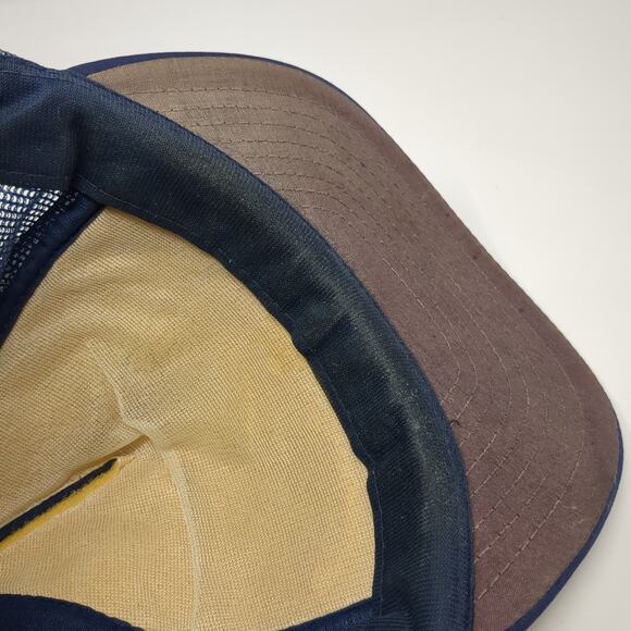 Space Shuttle Snapback Trucker Hat Blue One Size Mesh Back Speedway Vintage - Picture 8 of 10